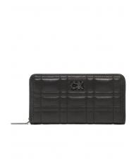 CALVIN KLEIN RE-LOCK QUILT Cartera grande con cremallera - Carteras Mujer