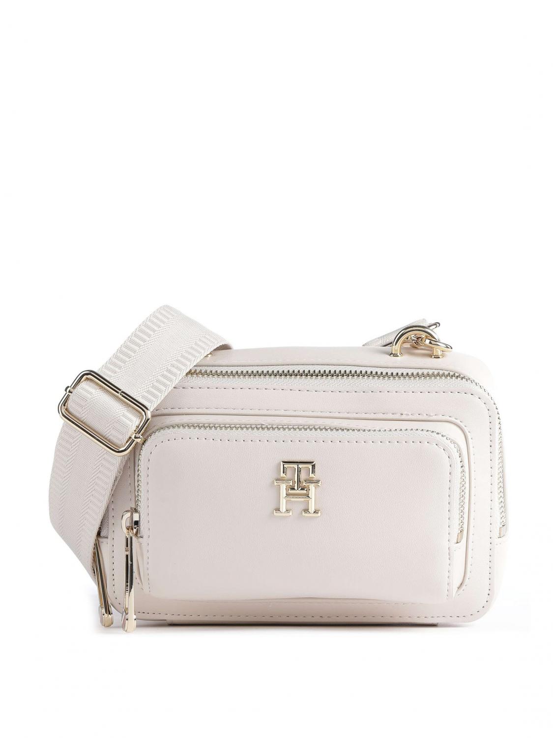 Tommy Hilfiger Minibolso De Hombro Pluma Blanca - ¡Compra Precios De