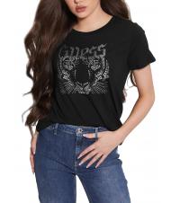 GUESS LOGO TIGER EASY camiseta con tachuelas jetbla - camiseta - 1