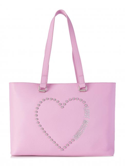 LOVE MOSCHINO Shopping Bag in pelle  color de malva - Bolsos Mujer