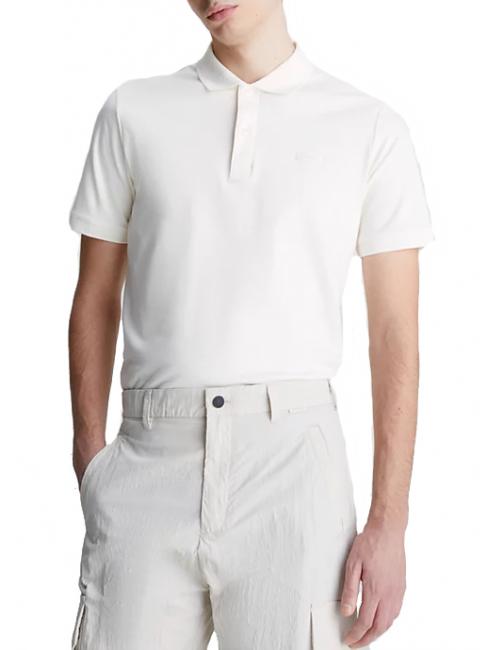 CALVIN KLEIN SMOOTH Slim Polo de manga corta, en algodón garceta - camisa polo