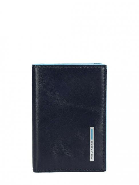 PIQUADRO BLUE SQUARE Estuche de cuero para llaves azul - Llaveros