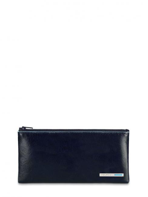 PIQUADRO Llavero PLAZA AZUL, en cuero azul - Llaveros