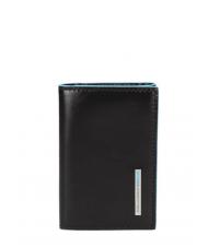 PIQUADRO BLUE SQUARE Estuche de cuero para llaves negro - Llaveros - 1