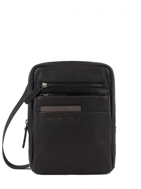 PIQUADRO PAAVO Bolso para iPad Mini, en piel negro - Bandoleras Hombre