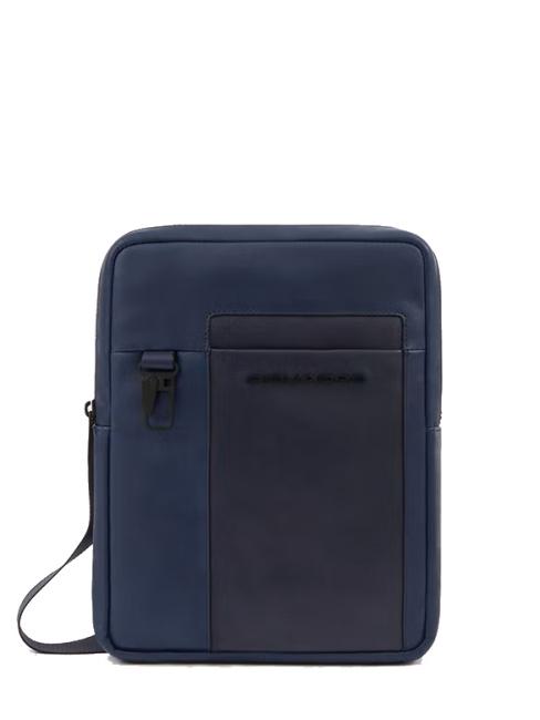 PIQUADRO FINN Bolso para iPad, en piel azul - Bandoleras Hombre