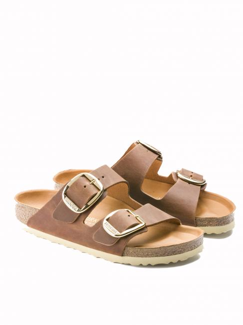 BIRKENSTOCK ARIZONA BIG BUCKLE Sandalia en piel engrasada coñac - Zapatos unisex