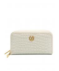 POLLINI COCCO LUX Cartera grande con cremallera Marfil - Carteras Mujer - 1