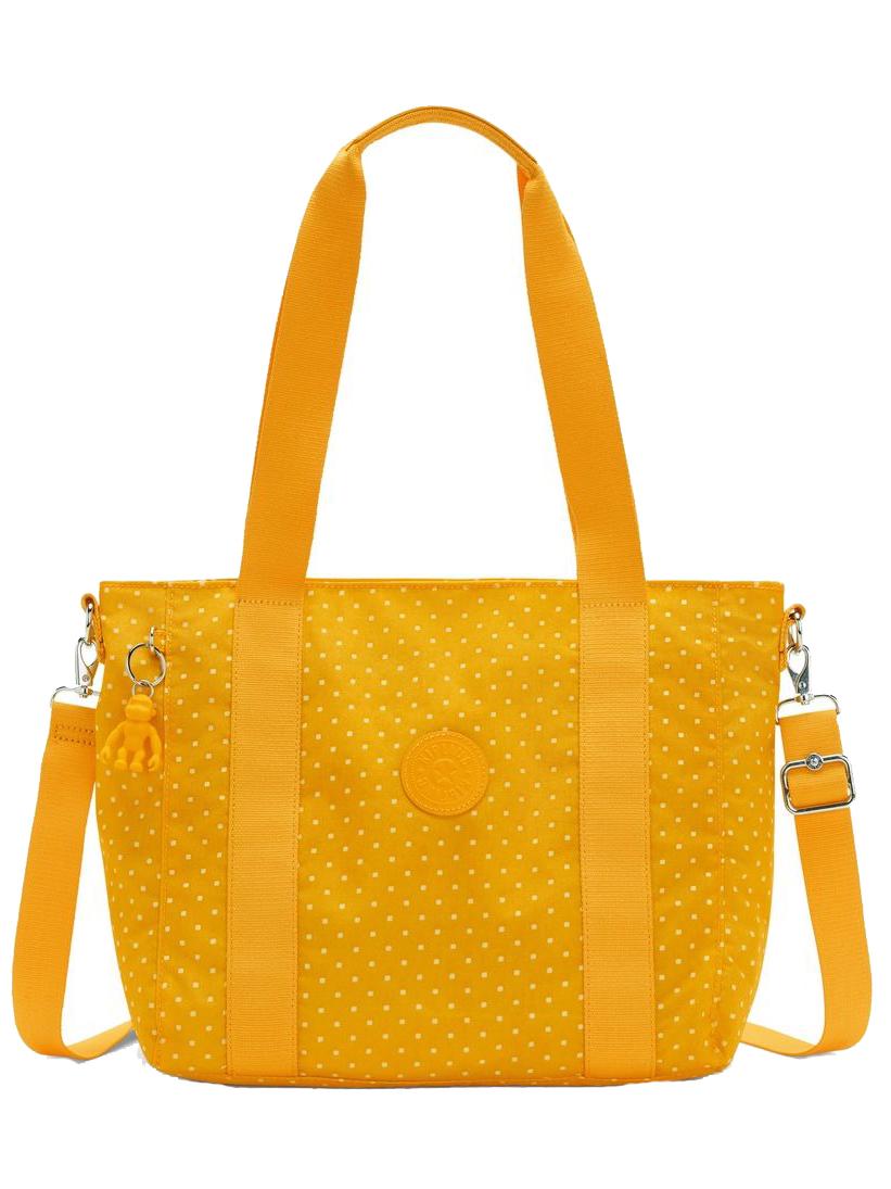 Kipling Classic Asseni Bolso Shopper Con Bandolera Punto Suave Amarillo -  ¡Compra A Precios De Outlet!