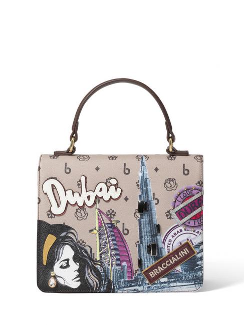 BRACCIALINI CARTOLINE DUBAI Carpeta bandolera negro - Bolsos Mujer