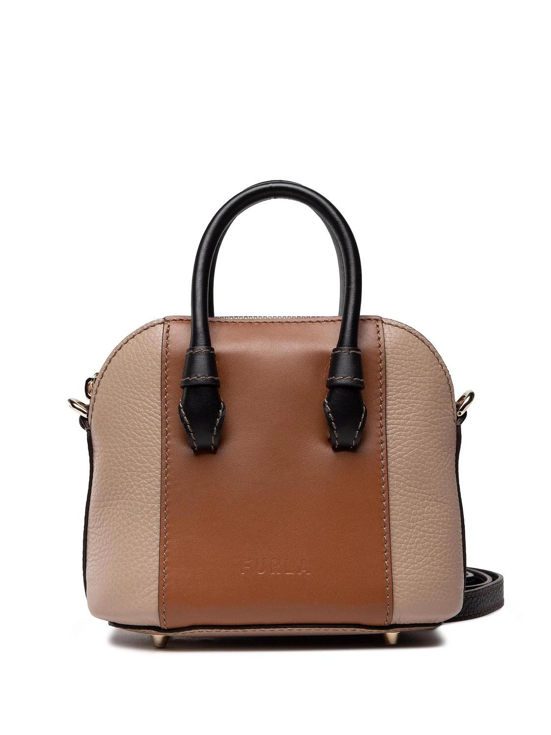 Furla Mia Stella S Dome Handbag in Brown