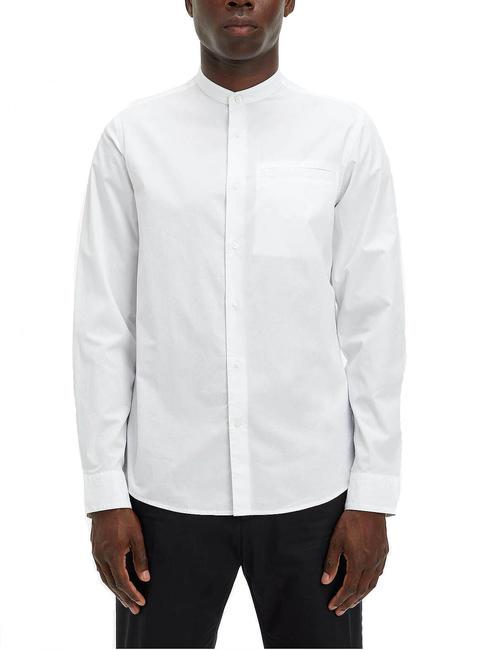 CALVIN KLEIN LIGHT POPLIN Remera de algodón Blanco brillante - Camisas de hombre