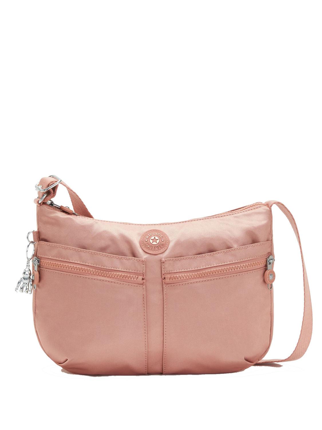 Kipling Izellah M Bolsa De Hombro Rosa Cálido De Sarga Dinámica - ¡Compra A  Precios De Outlet!