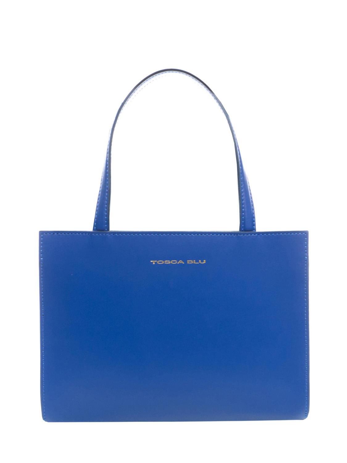 Tosca Blu Ily Bolso De Cuero Azul El ctrico Compra A Precios De