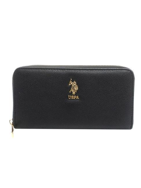 U.S. POLO ASSN. NEW JONES Cartera con cremallera alrededor NEGRO - Carteras Mujer