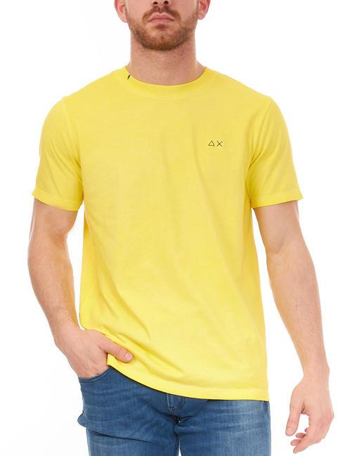 SUN68 SPECIAL DYED Camiseta de algodón amarillo flúor - camiseta