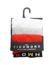 JOHN RICHMOND CORY TRIPACK KIDS 3 calzoncillos b&oacute;xer de algod&oacute;n blanco/gris/rojo - Calzoncillos de ni&ntilde;o - 1