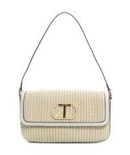 TWINSET INTRECCIO Bolso bandolera de paja - Bolsos Mujer