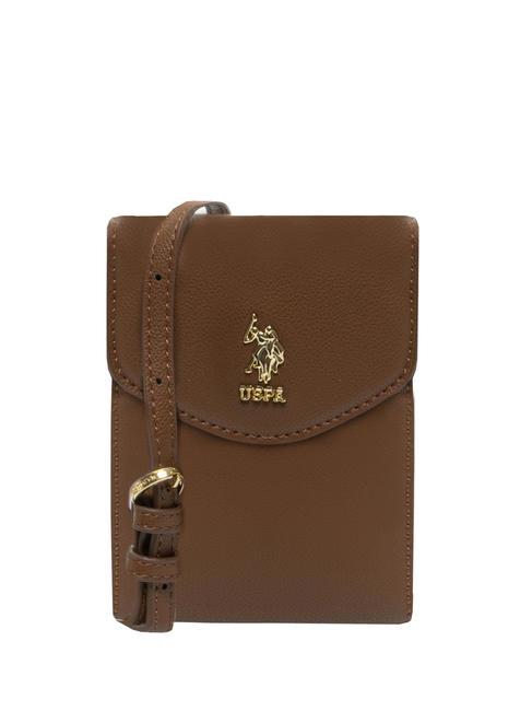 U.S. POLO ASSN. NEW JONES bolsa de teléfono móvil marrón - Bolsos Mujer