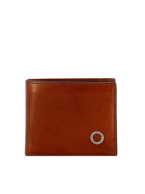 THE BRIDGE BIAGIO Billetera de cuero marrón 14/rutenio paladio - Carteras Mujer