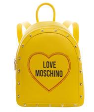 LOVE MOSCHINO LOGO CUORE mochila amarillo - Bolsos Mujer - 1