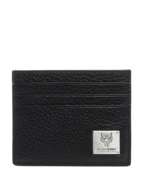 PLEIN SPORT WALL STREET Tarjetero de piel negro - Carteras Hombre