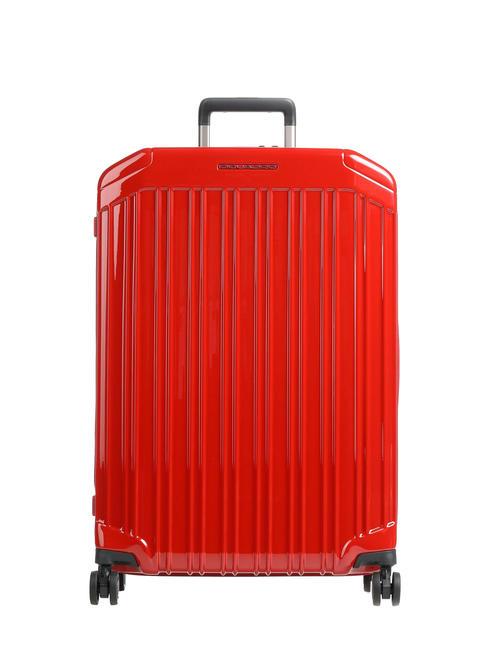 PIQUADRO PQ-LIGHT Trolley ultrafino grande ROJO - Trolley Rígidos