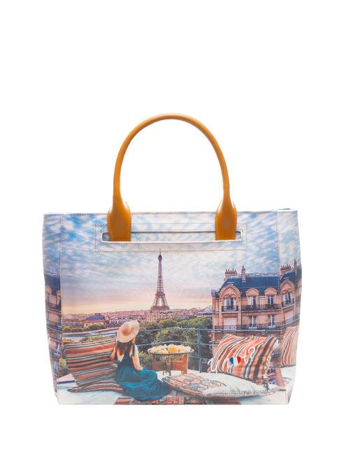 YNOT YESBAG  Bolso de mano, con bandolera, all over print vista de parís - Bolsos Mujer