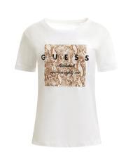 GUESS RELAXED Camiseta con anillo purwhite - camiseta - 1