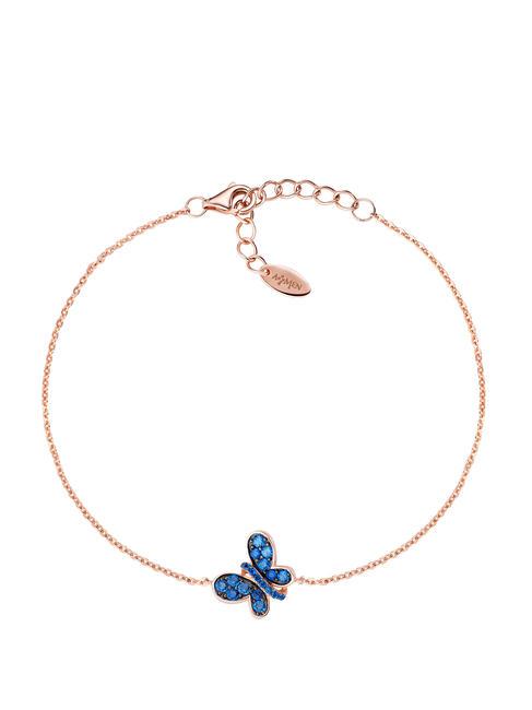 AMEN FARFALLE Pulsera de circonitas azules y blancas. Rosa - Pulseras