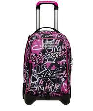 SEVEN JACJ CHULKY Mochila con trolley desmontable VIOLETA ROSA - Mochilas con ruedas - 1