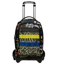 SEVEN JACK FLUO BELTS Mochila trolley 3 en 1, desmontable camuflaje verde - Mochilas con ruedas - 1