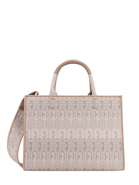 FURLA OPPORTUNITY S Bolso tote de jacquard reciclado TONOS NATURALES - Bolsos Mujer