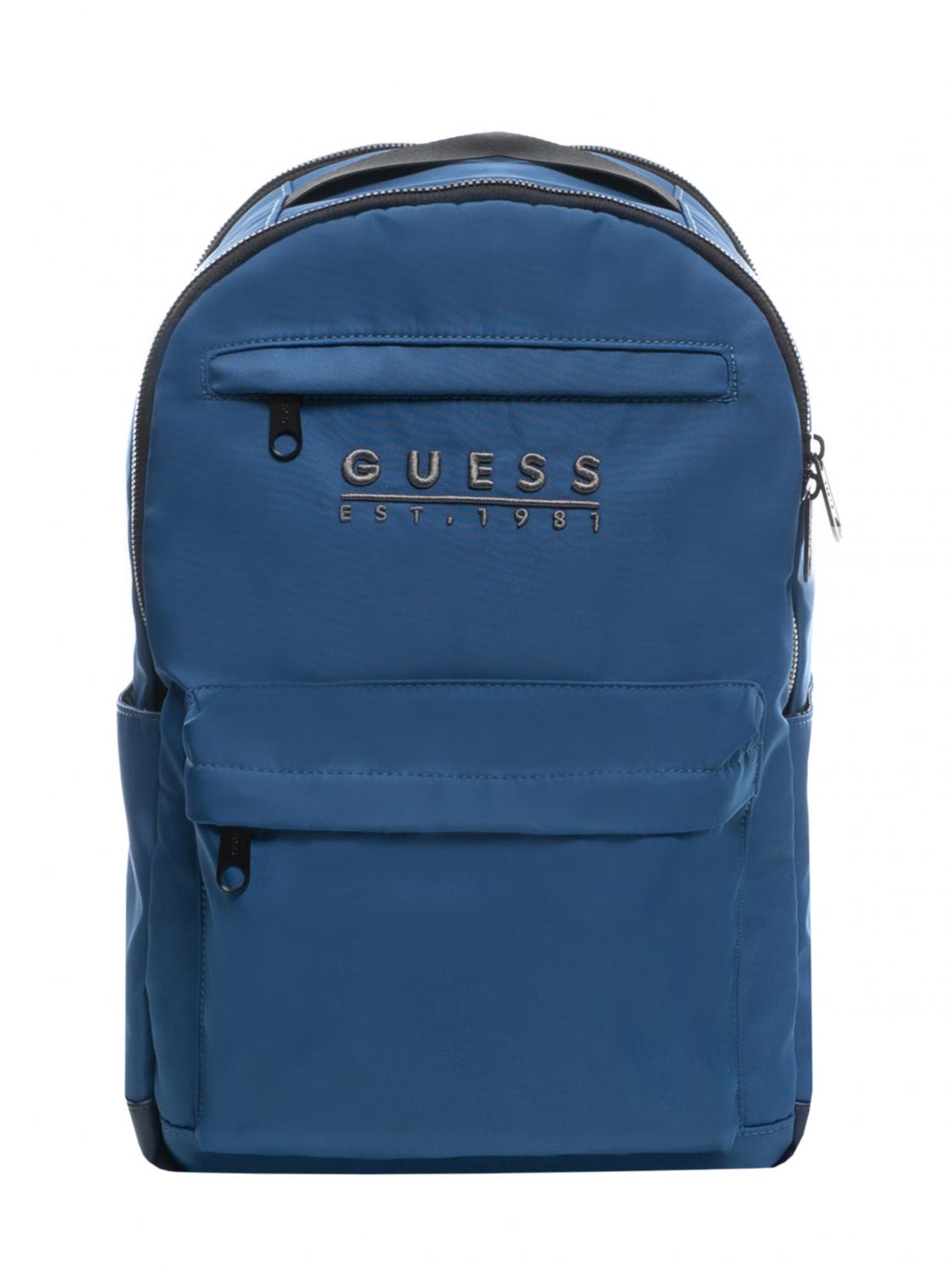 Mochila Guess Scala Compact Para Hombre Azul Práctica Y