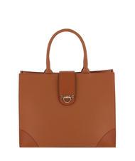 BORBONESE SAVOY DUETTO CAVIAR Bolso shopper grande de piel cuero - Bolsos Mujer - 1