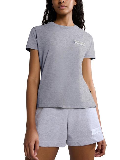 NAPAPIJRI MORGEX Camiseta de algodón mezcla gris claro - camiseta