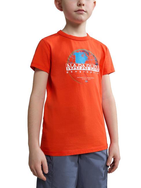 NAPAPIJRI KIDS AZOGUES Camiseta de algodón rojo cereza r05 - Camiseta niño