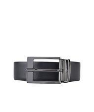ARMANI EXCHANGE LOGO Cintur&oacute;n reversible azul marino/gris - Cinturones - 1