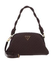 GUESS LISBET bolso de mano tejido caoba - Bolsos Mujer - 1