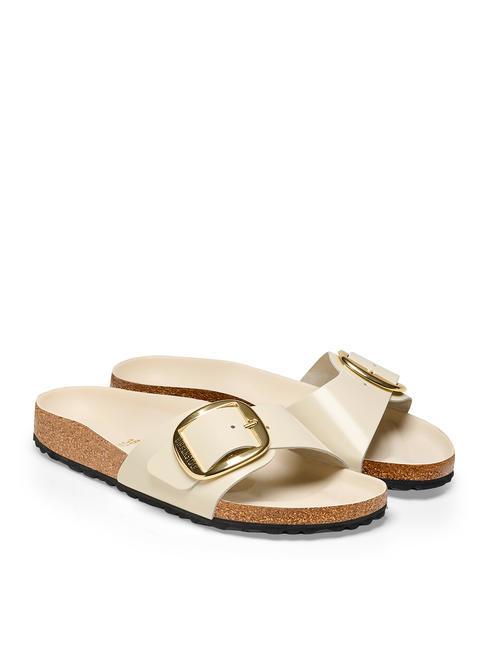 BIRKENSTOCK MADRID BIG BUCKLE Babucha en charol brillo crudo - Zapatos Mujer