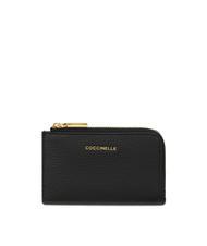 COCCINELLE METALLIC SOFT Tarjetero / Monedero en piel - Carteras Mujer