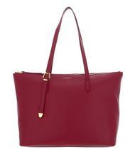 COCCINELLE GLEEN Bolso de compras de cuero rojo granate - Bolsos Mujer - 1