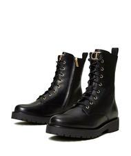 TWINSET URBAN botas de combate de cuero - Zapatos Mujer