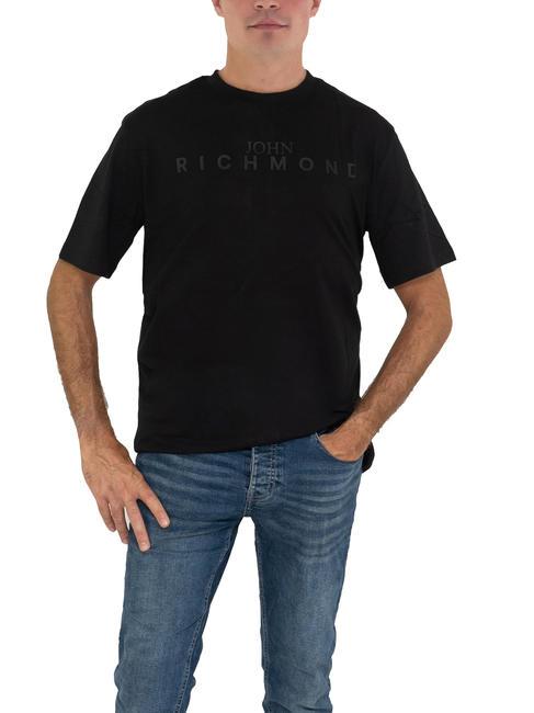 JOHN RICHMOND ELVINS Camiseta básica negro/negro - camiseta