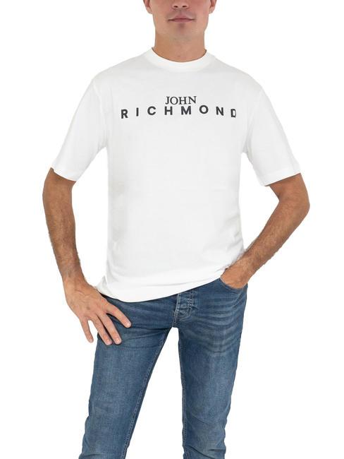 JOHN RICHMOND ELVINS Camiseta básica blanco/negro - camiseta