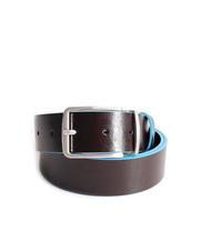 PIQUADRO BLUE SQUARE Cinturón de piel reversible, se puede acortar - Cinturones
