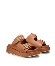 DOCKSTEPS CATALINA Sandalia babucha alta en piel co&ntilde;ac - Zapatos Mujer - 1