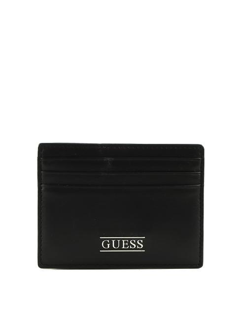 GUESS NEW BOSTON Tarjetero de piel NEGRO - Carteras Mujer