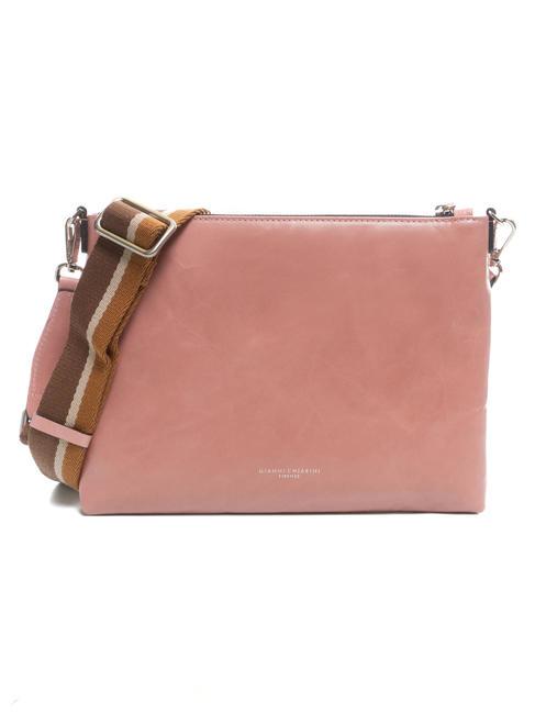 GIANNI CHIARINI CLUTCH Bolso con bandolera, en piel. amanecer rosa - Bolsos Mujer