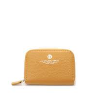 SPALDING TIFFANY Tarjetero con cremallera alrededor mostaza - Carteras Mujer - 1